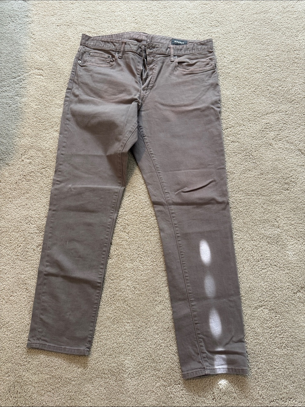 Bonobos Slim Straight Jeans in Brown - 35x32